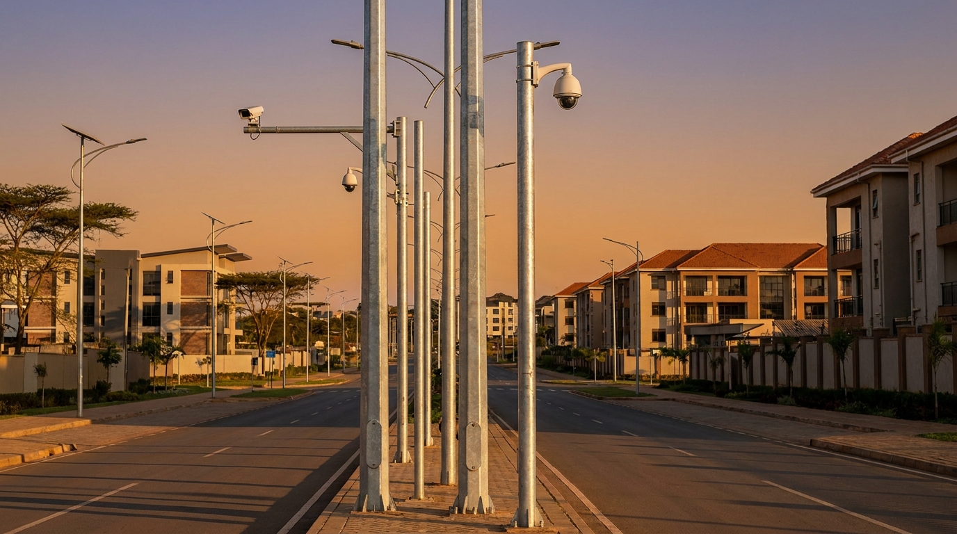 Galvanized Steel Poles for street lights